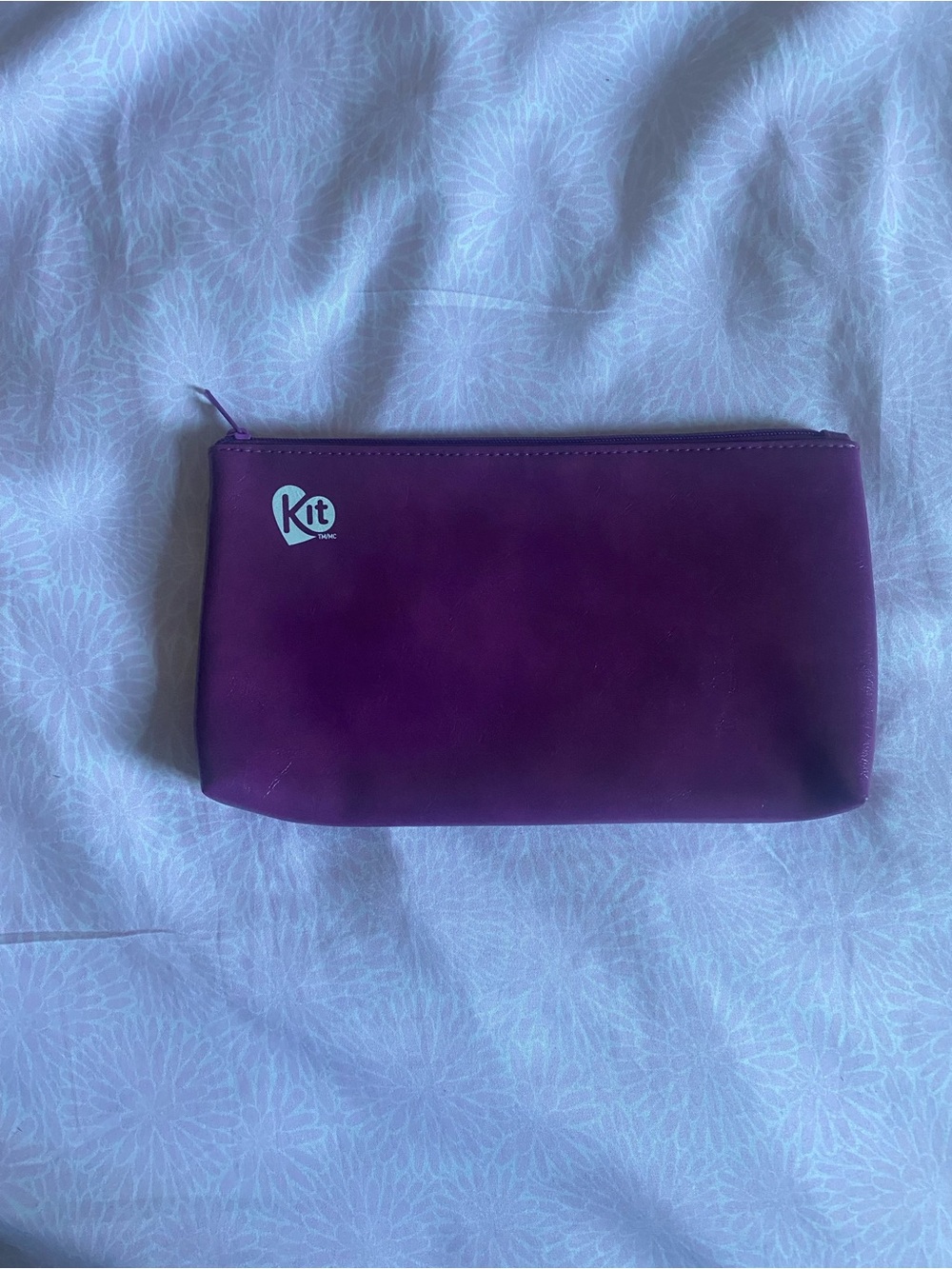 Purple Zip Pouch Wallet for Women